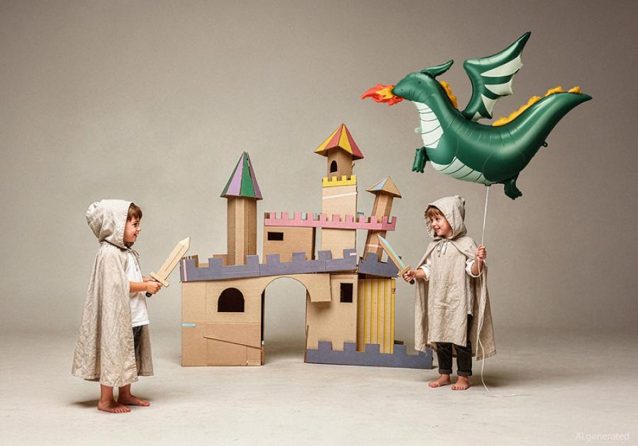 Foliopallo lohikäärme, 120x90 cm