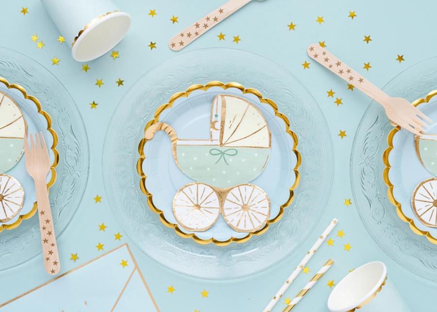 Vauvan vaunut lautasliina, vaaleansininen, 20 kpl