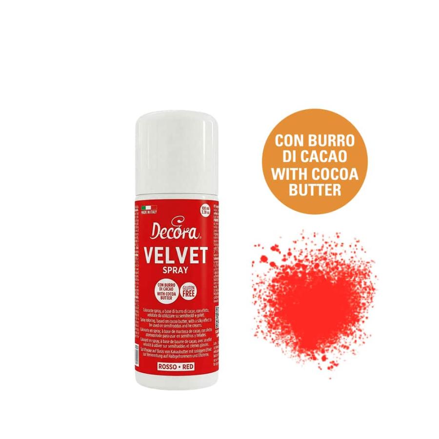 Velvet spray punainen 100 ml - Decora