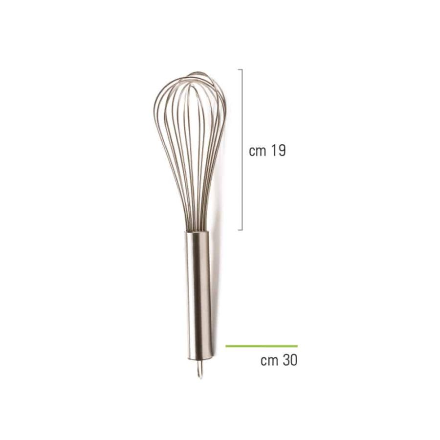 Vispilä ruostumaton teräs 30 cm