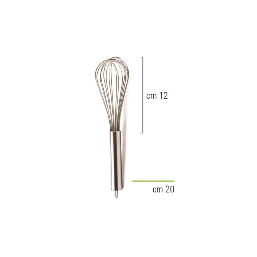 Vispilä ruostumaton teräs 20 cm