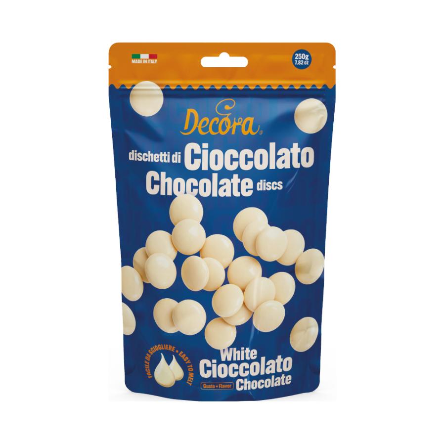 Belgialainen valkosuklaa 34 % - suklaanapit 250 g - Decora