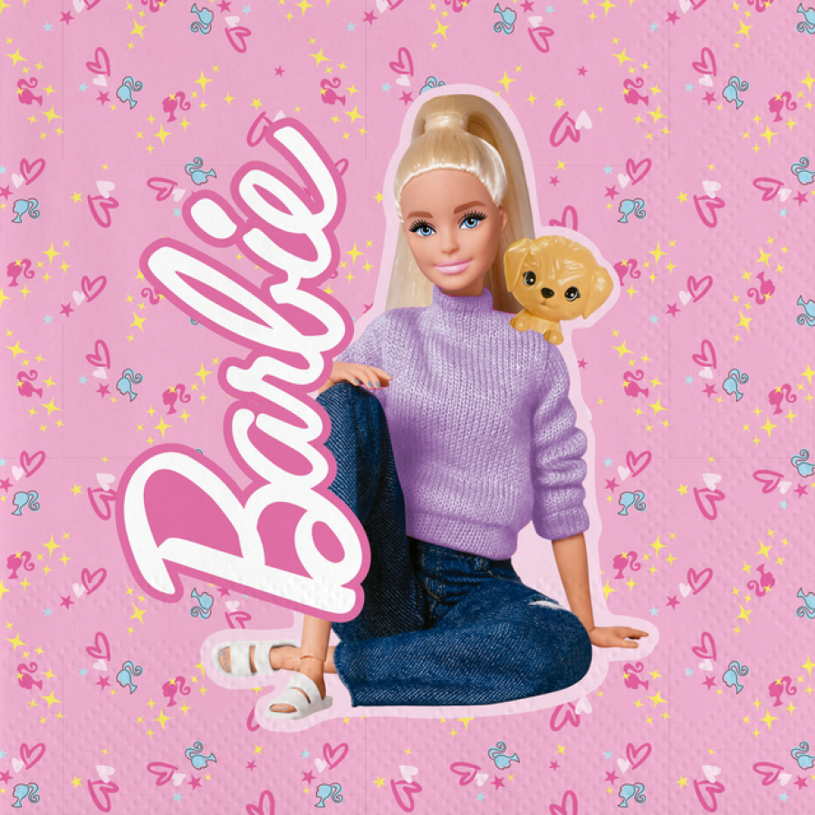 Barbie lautasliinat  33 cm, 20 kpl