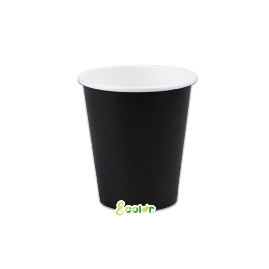 Pahvimukit musta 250 ml, 25 kpl