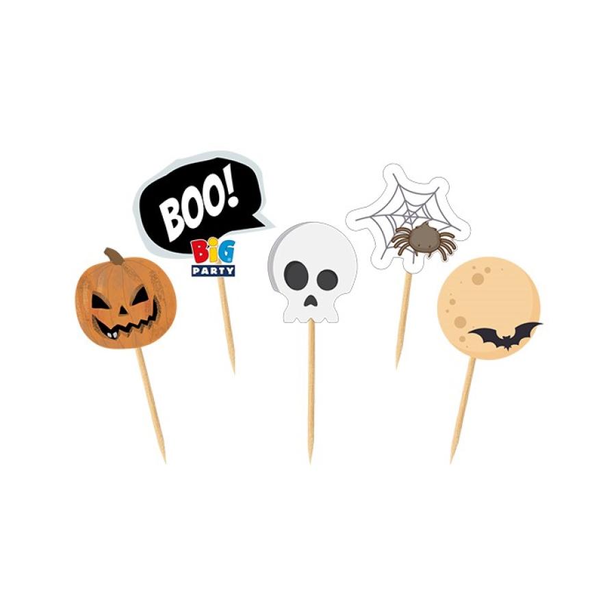 Cocktailtikut Halloween 4 x 7 cm, 25 kpl