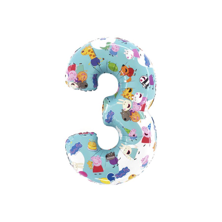 Pipsa Possu numerofoliopallo 3, 66 cm