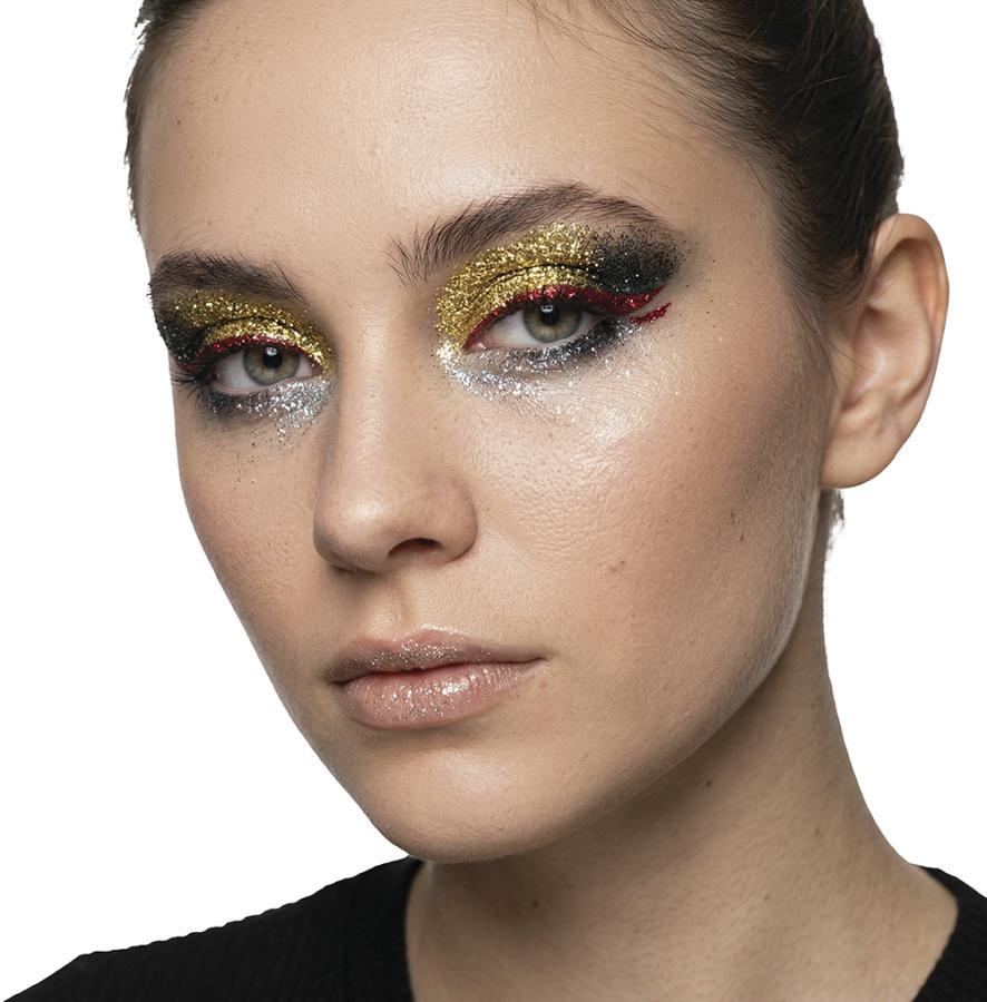 Glitter luomiväripaletti 4 väriä