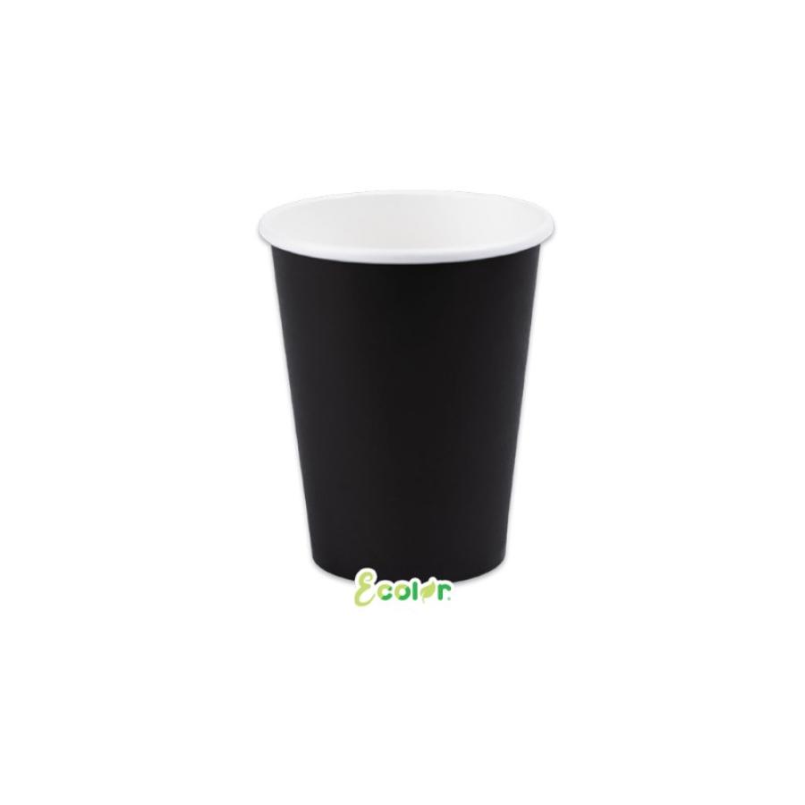 Pahvimukit musta 200 ml, 50 kpl