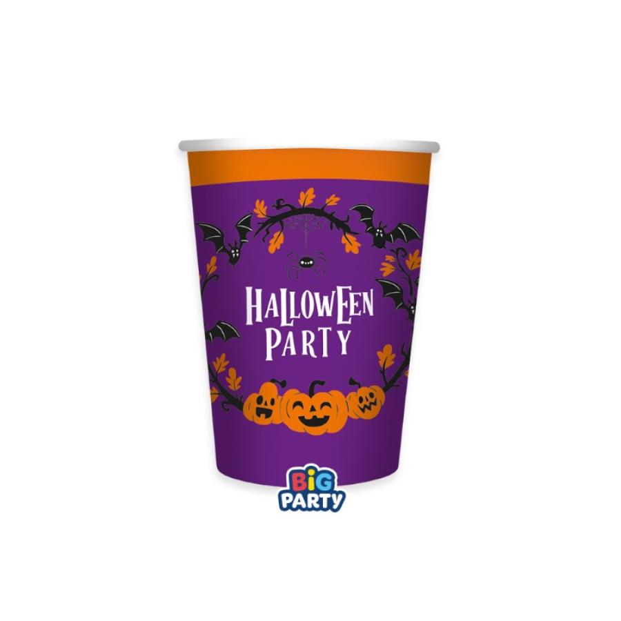 Pahvimukit Halloween Party 250 ml, 6 kpl