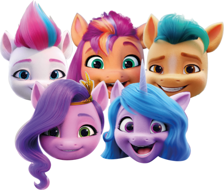 My Little Pony pahvinaamarit, 6 kpl