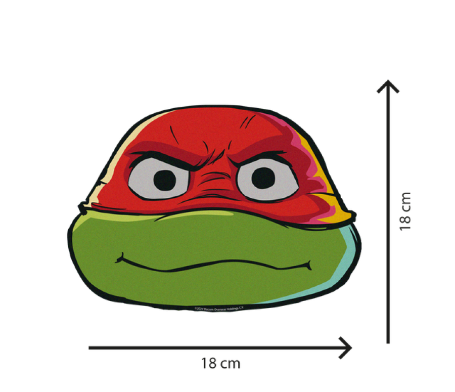 Ninja Turtles Teini-ikäiset mutanttininjakilpikonnat pahvinaamarit, 6 kpl