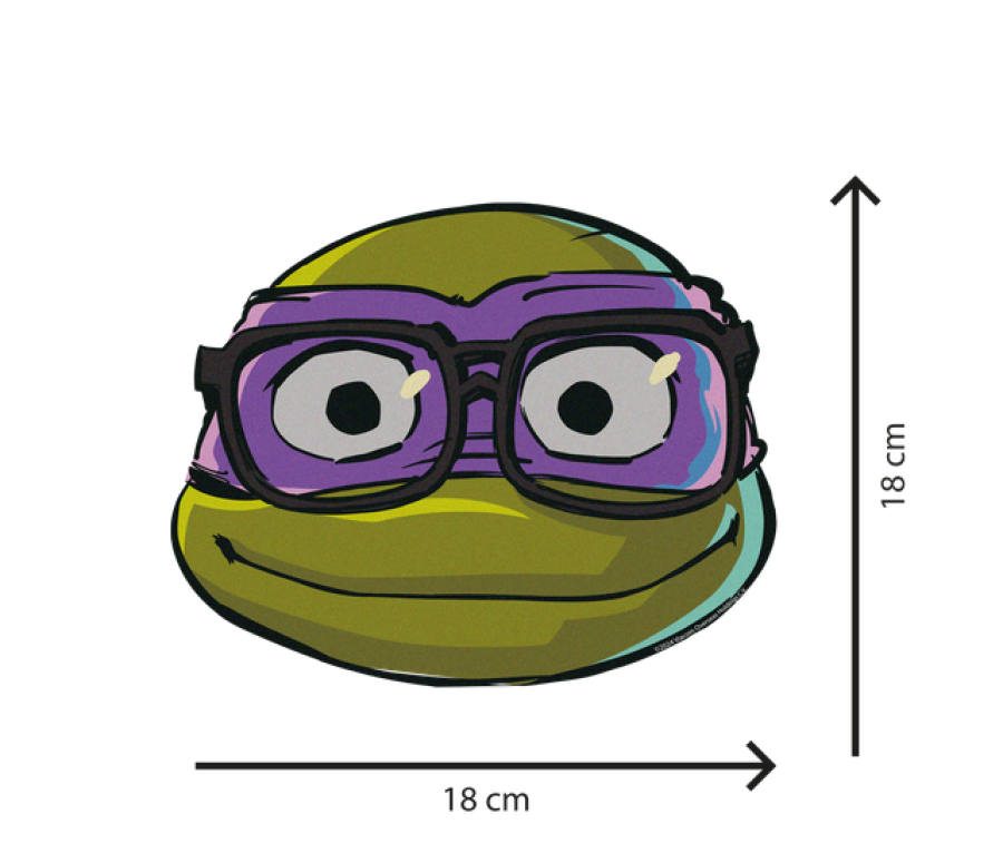 Ninja Turtles Teini-ikäiset mutanttininjakilpikonnat pahvinaamarit, 6 kpl