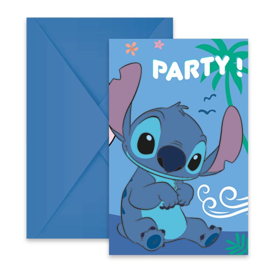 Stitch kutsukortit ja kuoret, 6 kpl