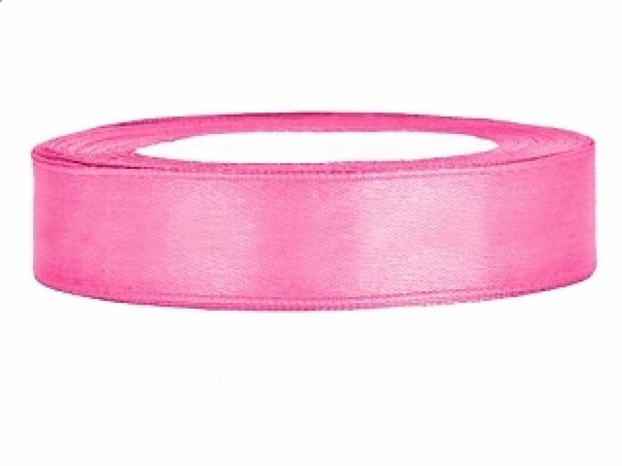 Satiininauha 12 mm pinkki, 25 m rulla