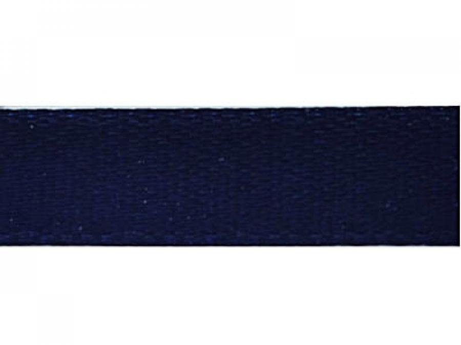 Satiininauha 50 mm tummansininen / navy blue, n. 25 m rulla
