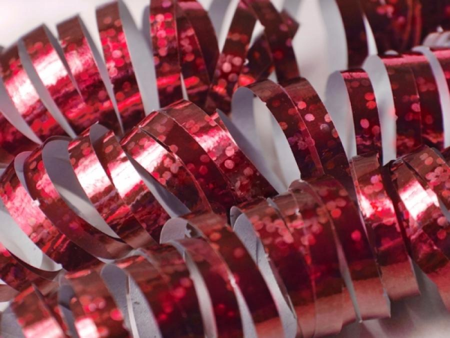 Hologrammiserpentiini metallinhohto punainen, 1 rulla