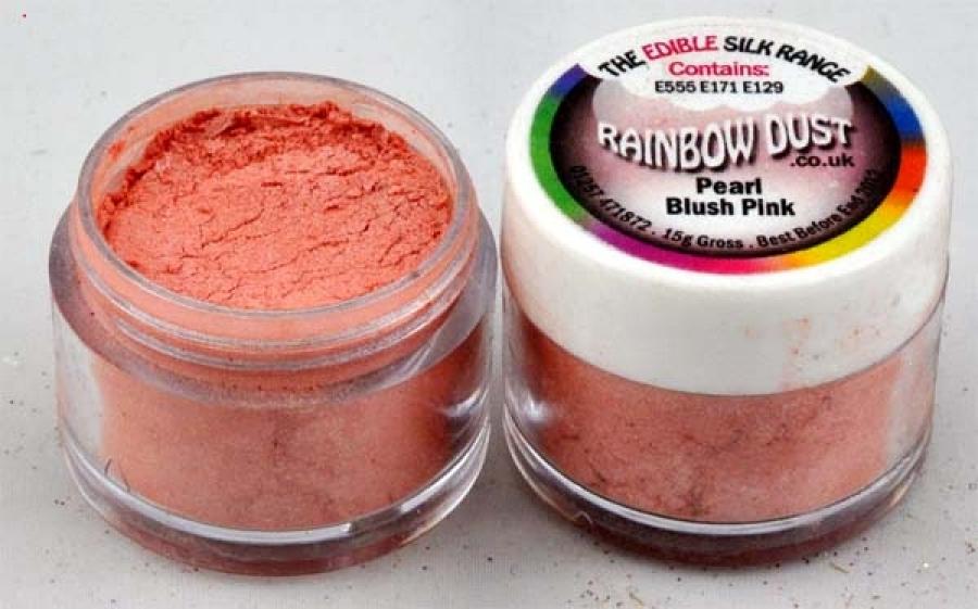 Helmiäishohtoinen tomuväri, Pearl Blush Pink - Rainbow Dust