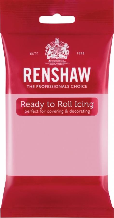 Sokerimassa, Pink (pinkki) 250g - Renshaw
