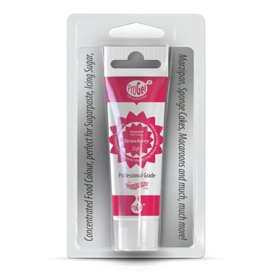 Pastaväri, Strawberry (mansikka) - Rainbow Dust ProGel