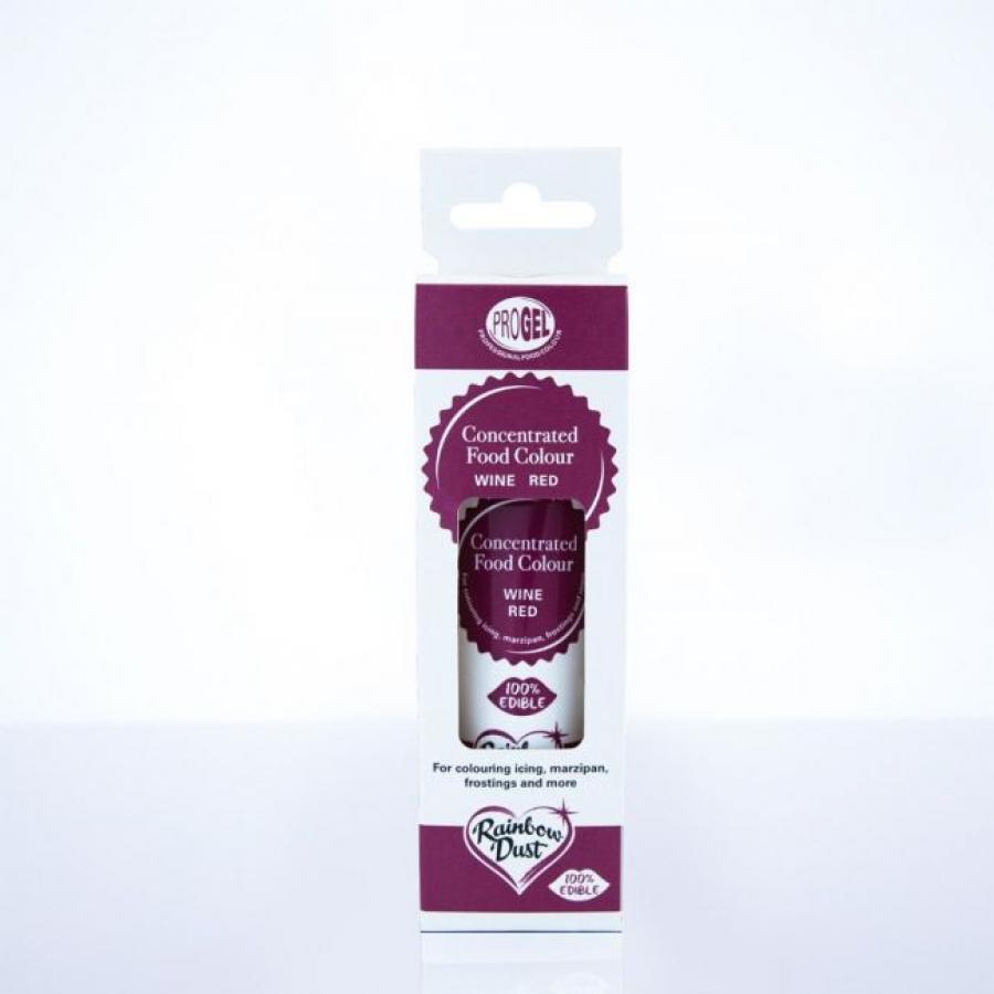 Pastaväri, wine red (viininpunainen) - Rainbow Dust ProGel 