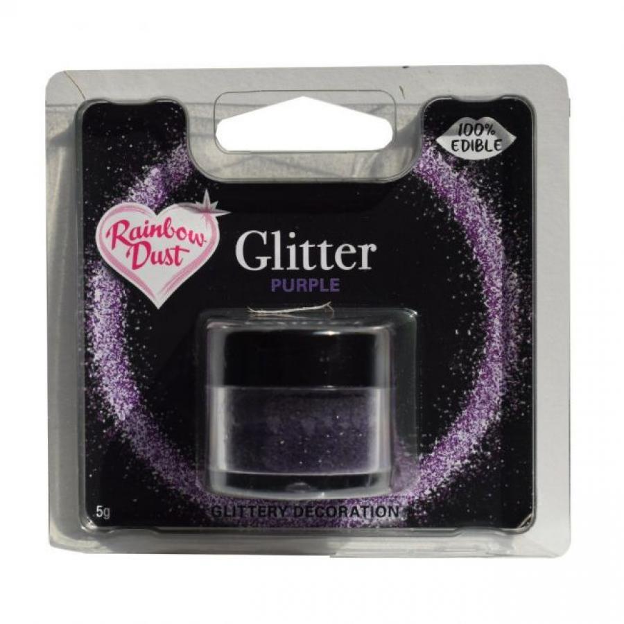 Syötävä glitteri, Purple (violetti) - Rainbow Dust