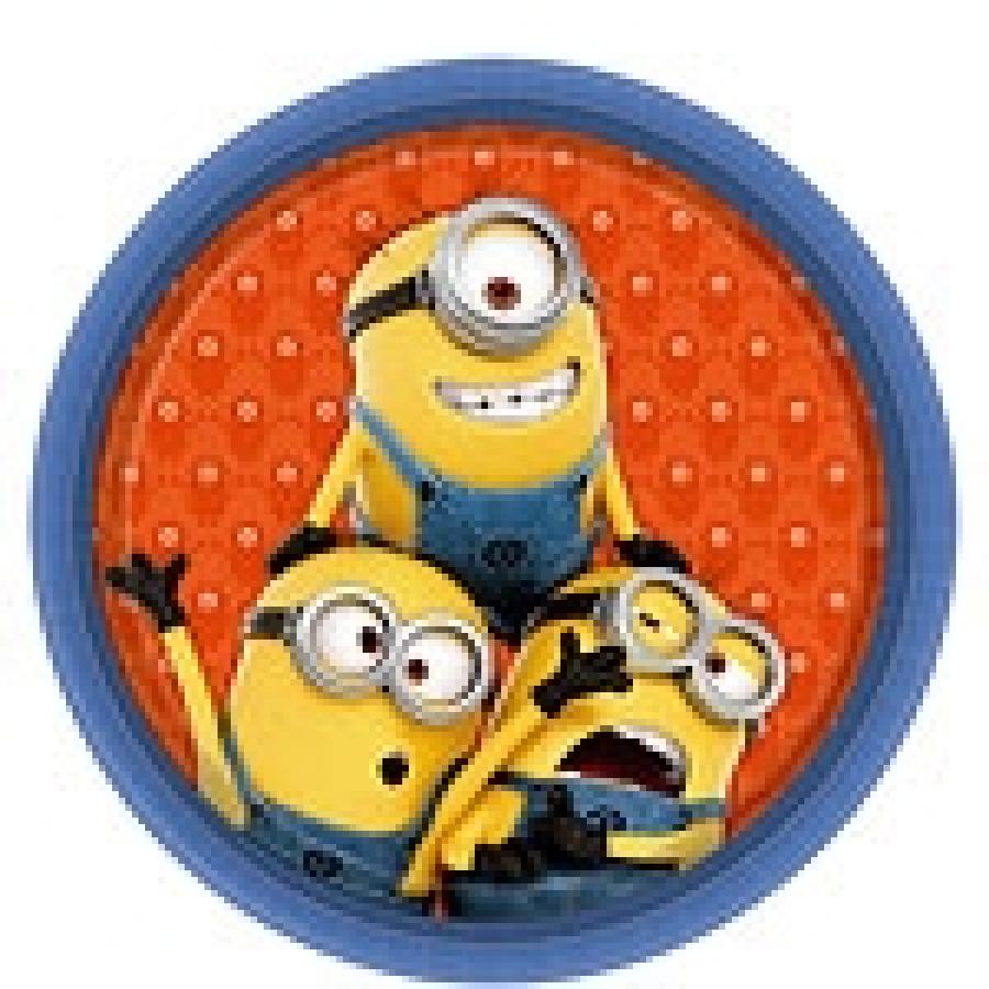 Minion Itseilkimys isot pahvilautaset 23 cm, 8 kpl