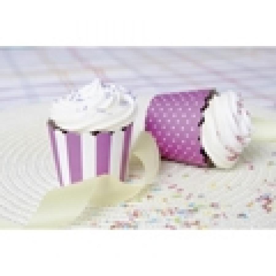 Cupcakevuoat, violetti 12 kpl