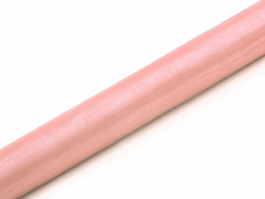 Organza kaitaliina vaalea pinkki 0,36 x 9 metriä