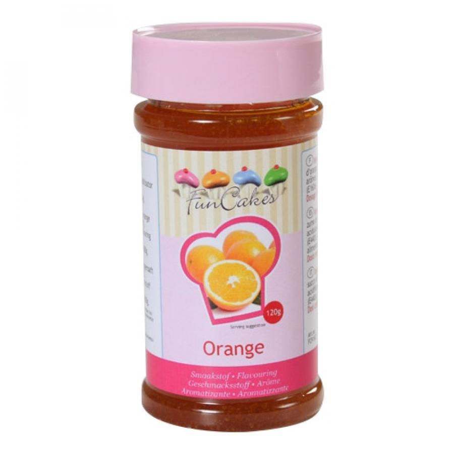 Leivonta-aromi/makupasta, Appelsiini, 120 g - FunCakes
