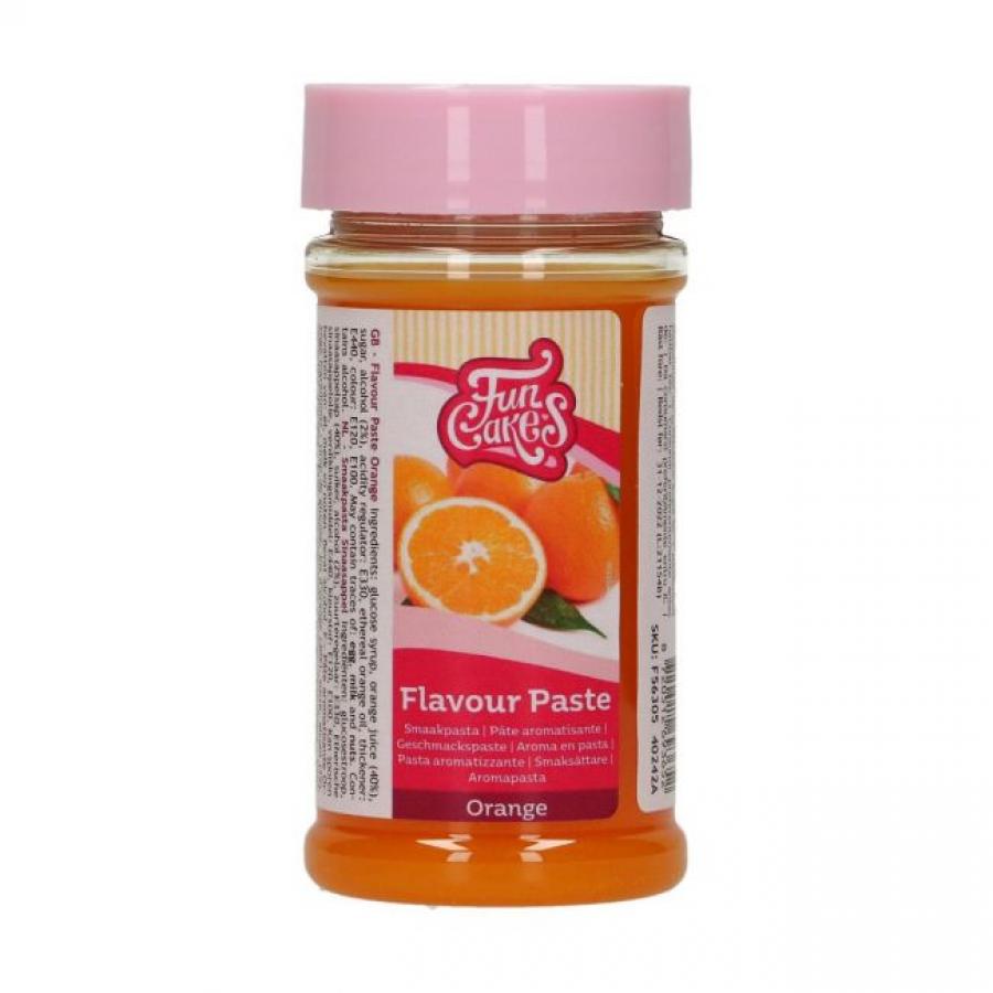 Leivonta-aromi/makupasta, Appelsiini, 120 g - FunCakes
