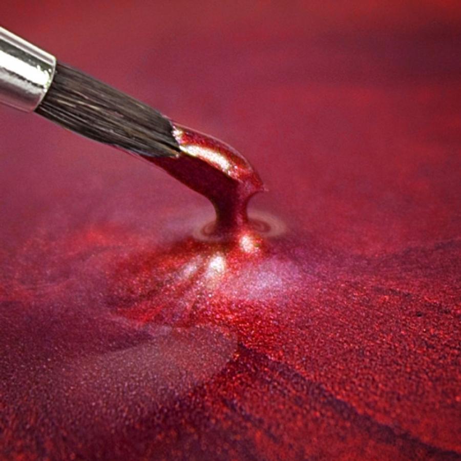 Metallinhohtoinen maali, Red (punainen) - Rainbow Dust