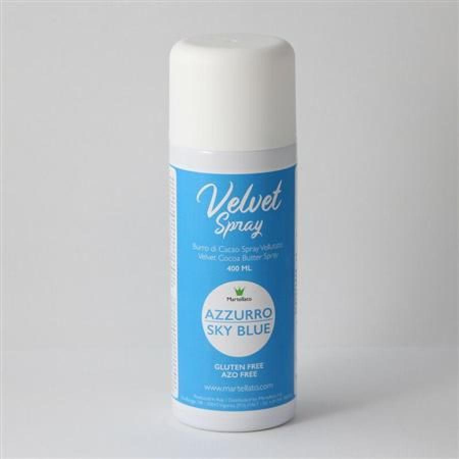 Velvet spray / suklaaspray taivaansininen, 400 ml