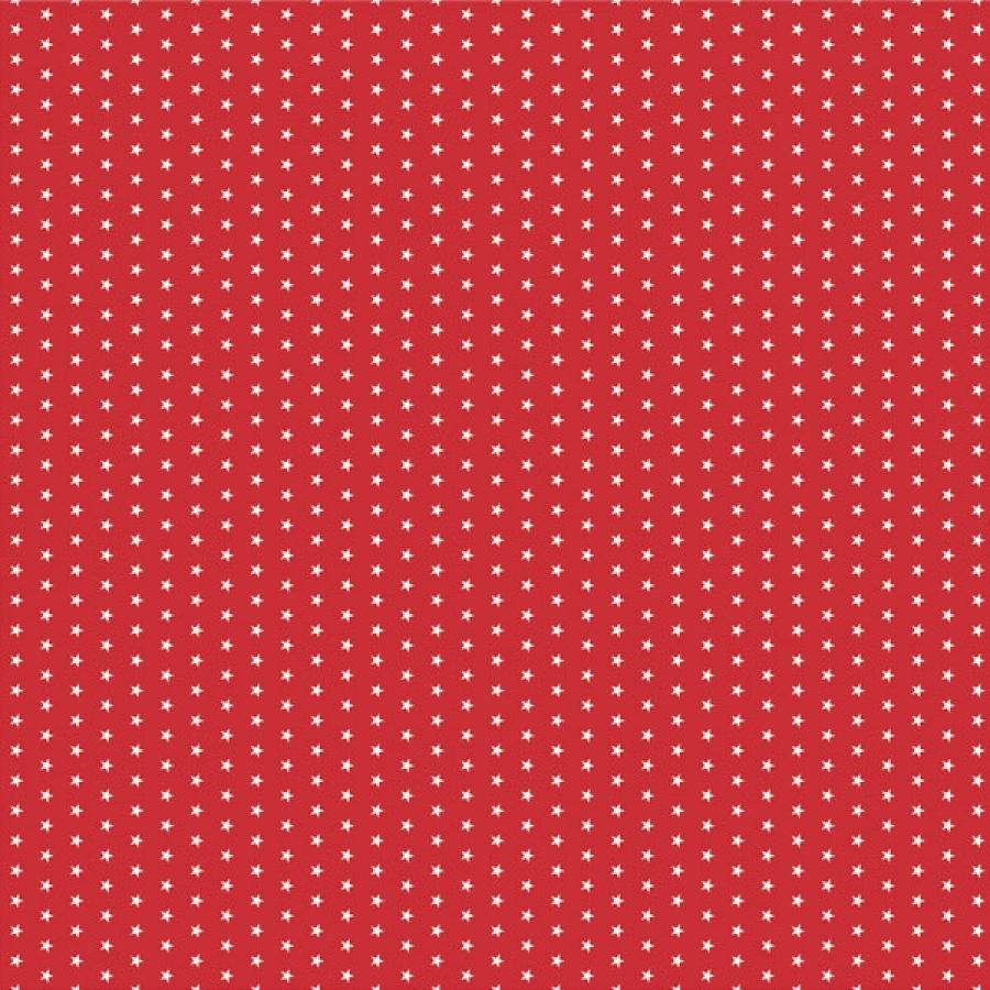 Kaitaliina pienet tähdet punainen 4,9m x 0,40 m