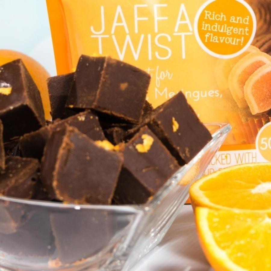 Makutomusokeri Jaffa Twist (Appelsiinisuklaa), 500 g