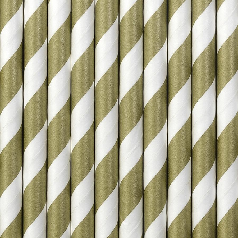 Paperipillit raidat / "stripes" kulta, 10 kpl