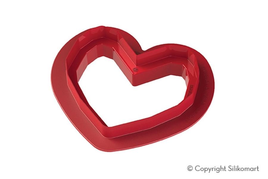 Silikonivuoka sydän "Amore Origami" - Silikomart Professional