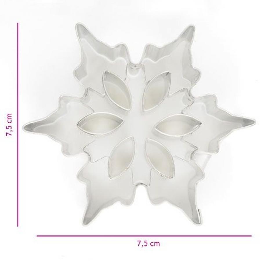 Pikkuleipämuotti jääkristalli 4, 7,5 cm