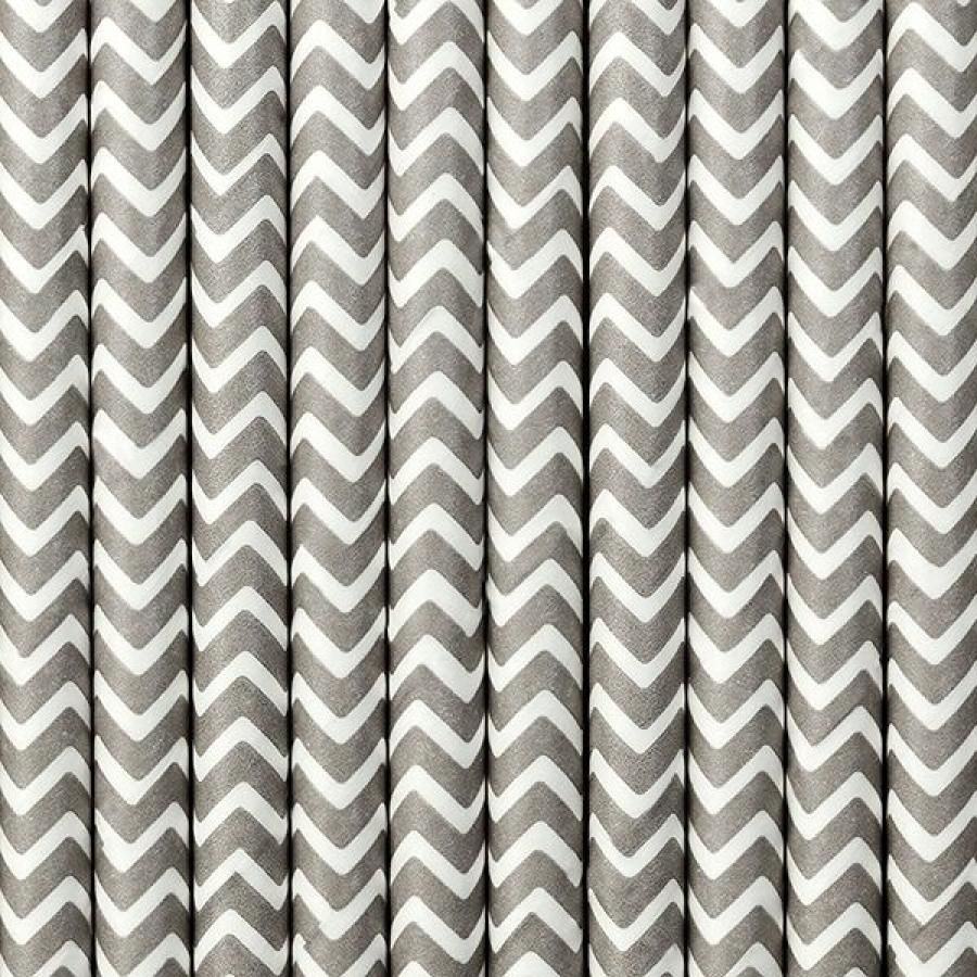 Paperipillit chevron harmaa, 10 kpl