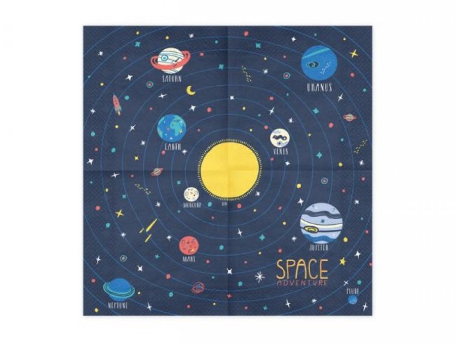 Space adventure iso lautasliina, 20 kpl