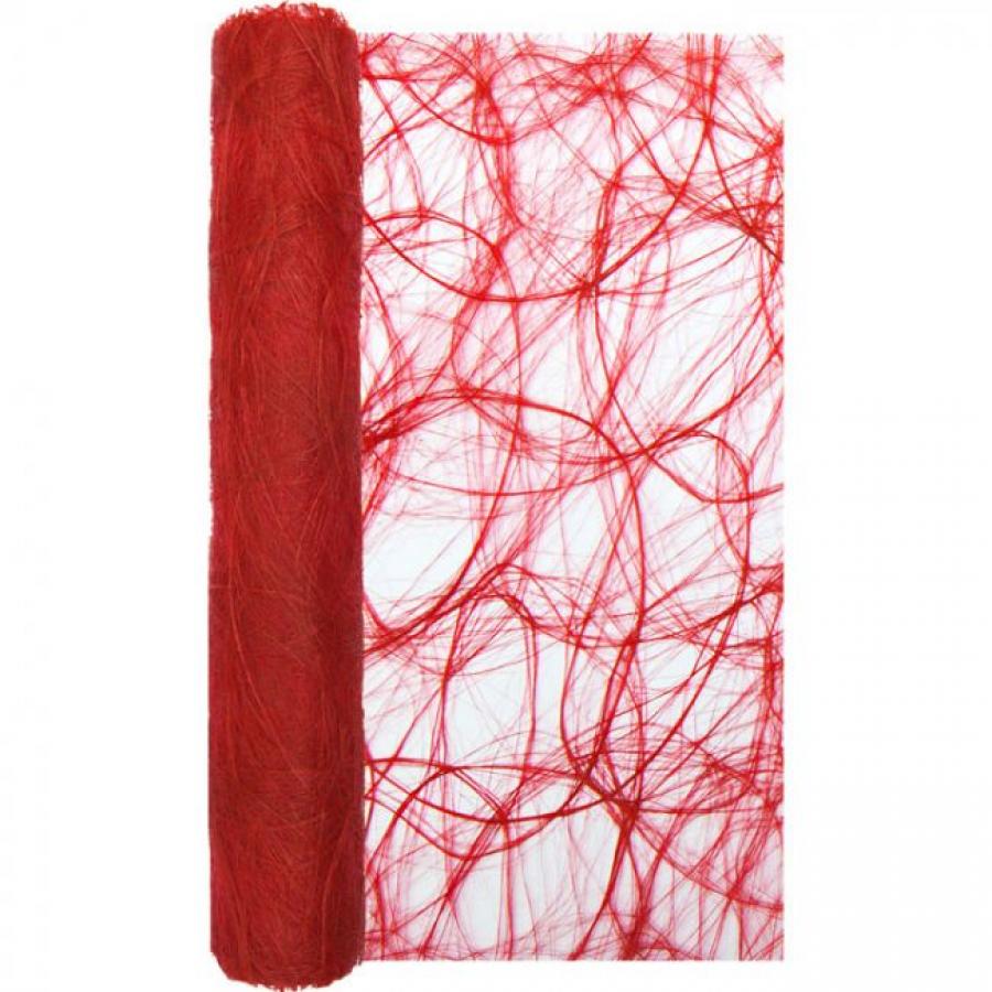 Fleece kaitaliinarulla punaiset pyörteet 30 x 500 cm