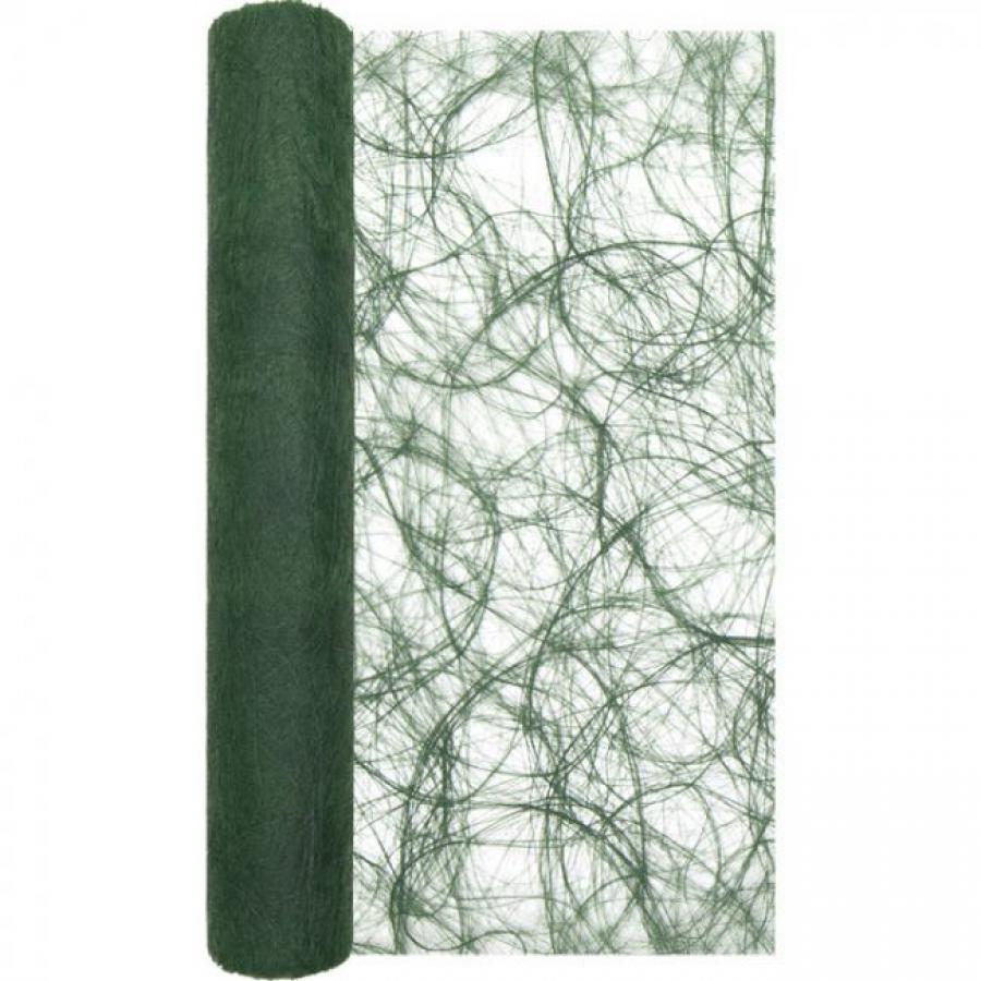 Fleece kaitaliinarulla tummanvihreät pyörteet 30 x 500 cm