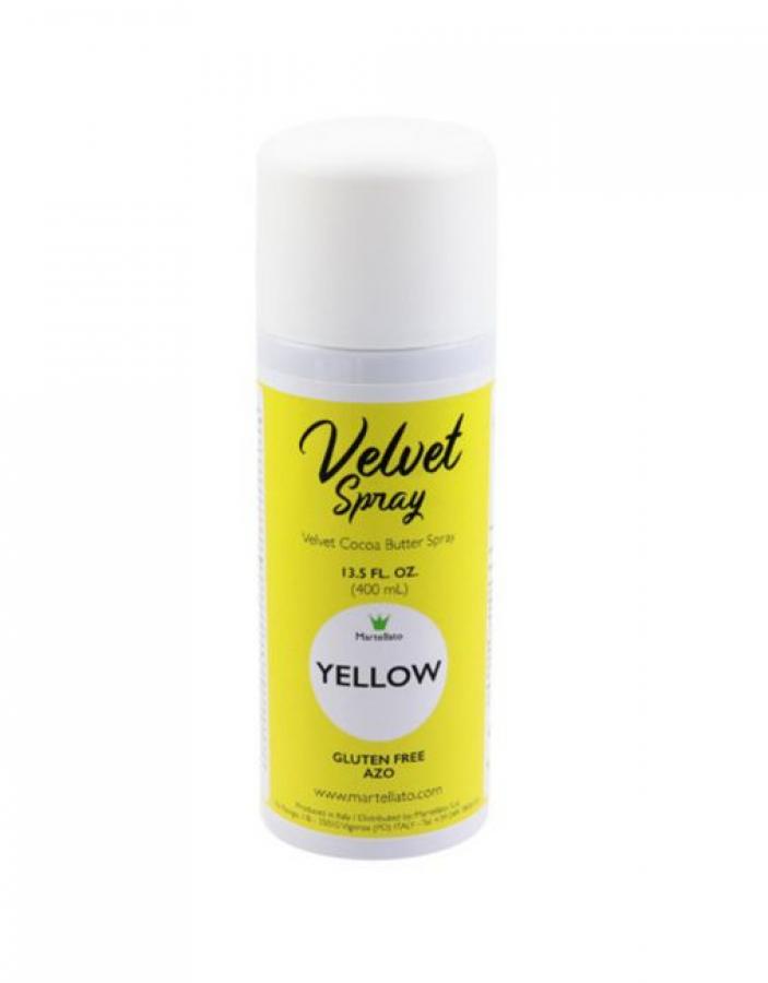 Velvet spray / suklaaspray keltainen, 400 ml