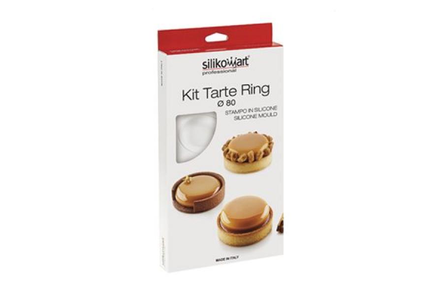 Silikomart Professional Silikoninen vuokasetti Kit Tarte Ring Round