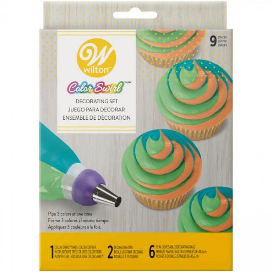 ColorSwirl 3 värisen kerman/massan pursotinsetti - Wilton