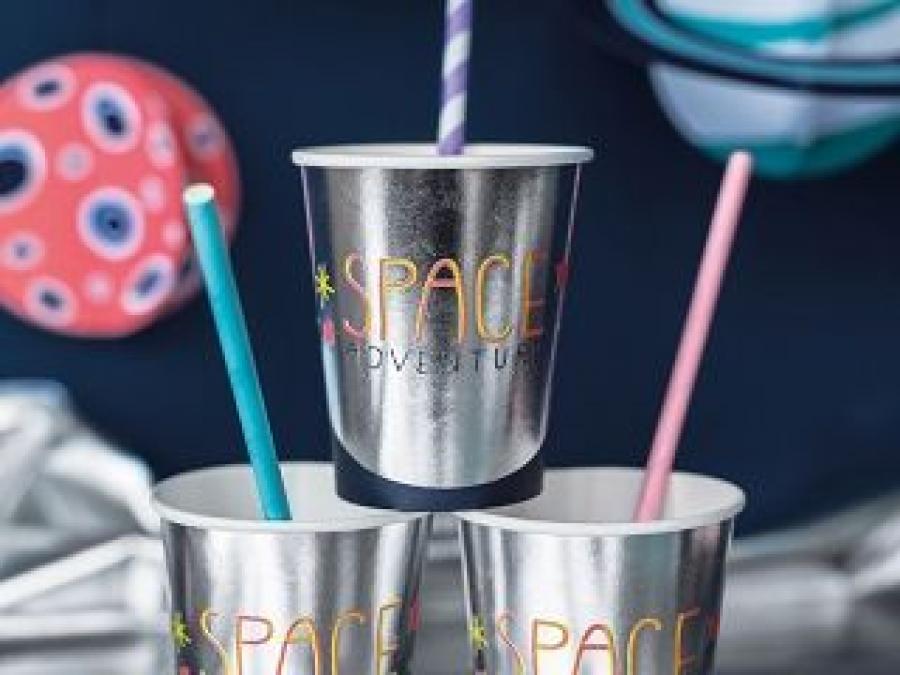 Space adventure pahvimukit, 6 kpl