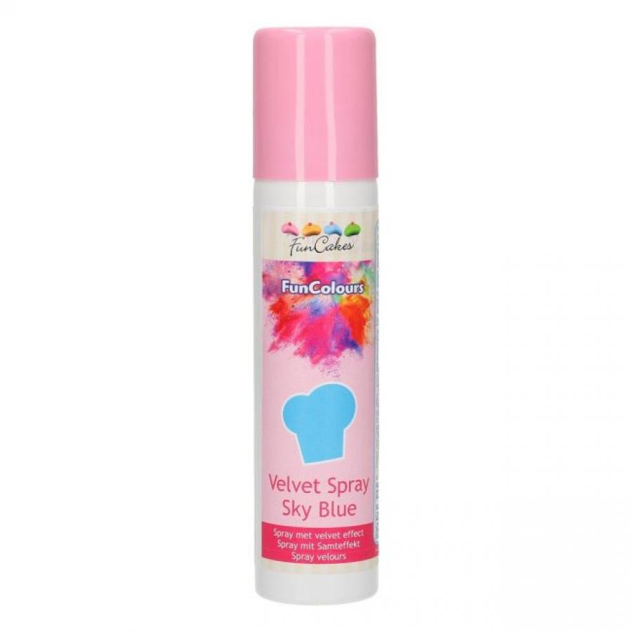 Velvet spray taivaansininen 100ml - Funcakes