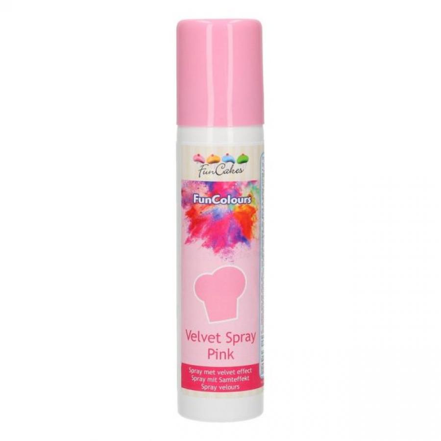 Velvet spray vaaleanpunainen 100ml - Funcakes
