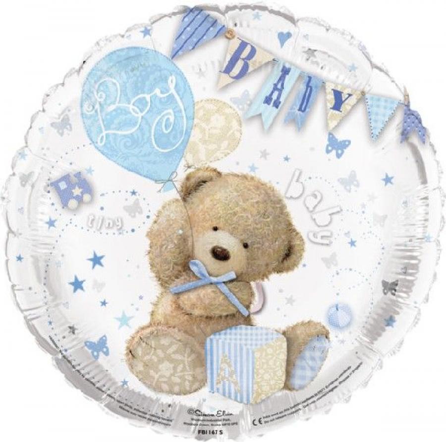 Foliopallo Baby boy ilmapallo ja viiri 