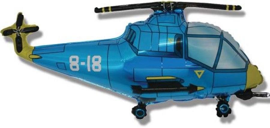 Foliopallo Sininen helikopteri