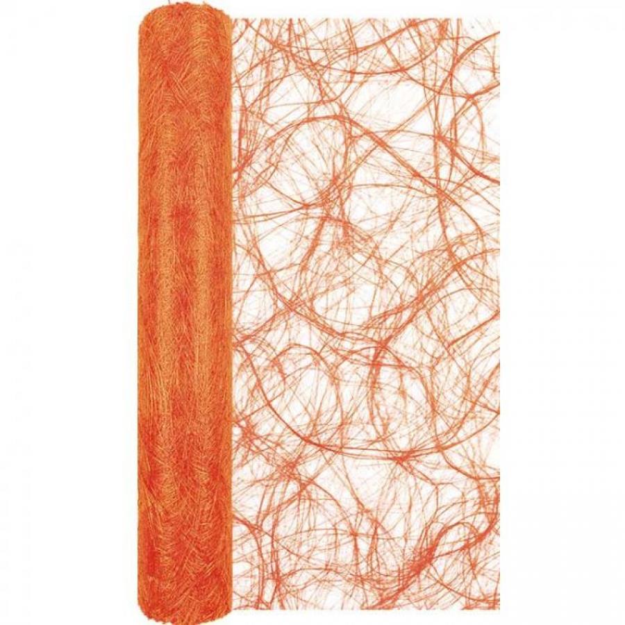 Fleece kaitaliinarulla oranssit pyörteet 30 x 500 cm  